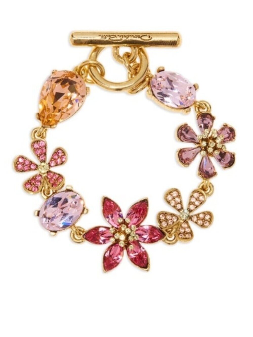 Oscar de la Renta Crystal Flower bracelet